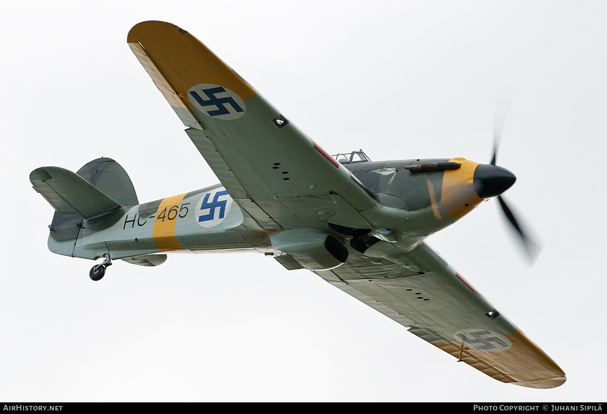 Aircraft Photo of G-CBOE / HC-465 | Hawker Hurricane Mk12A | Finland - Air Force | AirHistory.net #107827