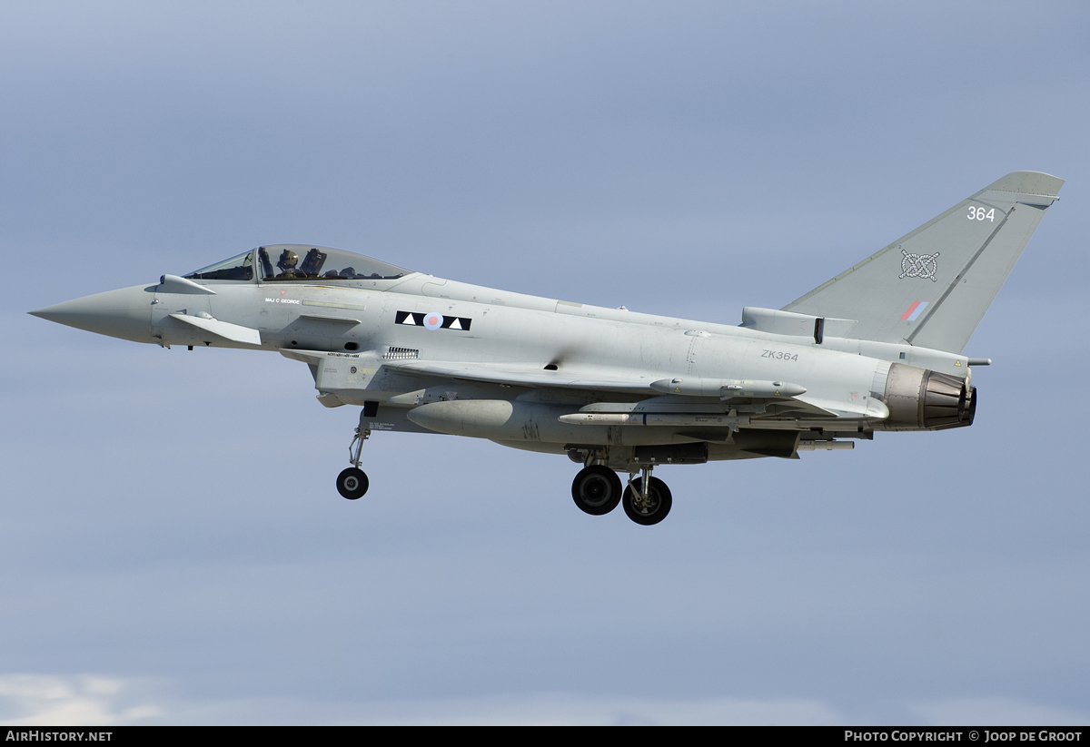 Aircraft Photo of ZK364 | Eurofighter EF-2000 Typhoon FGR4 | UK - Air Force | AirHistory.net #107862
