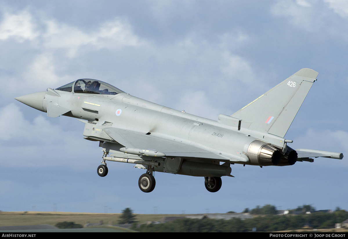 Aircraft Photo of ZK426 | Eurofighter EF-2000 Typhoon FGR4 | UK - Air Force | AirHistory.net #107879