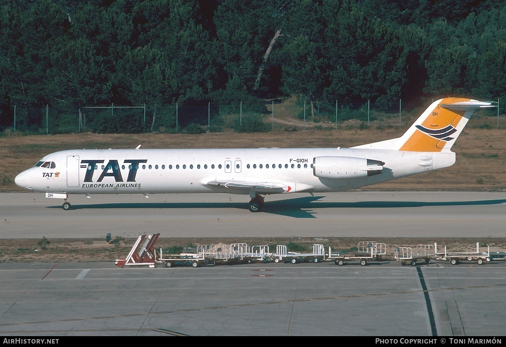 Aircraft Photo of F-GIOH | Fokker 100 (F28-0100) | TAT European Airlines | AirHistory.net #107901