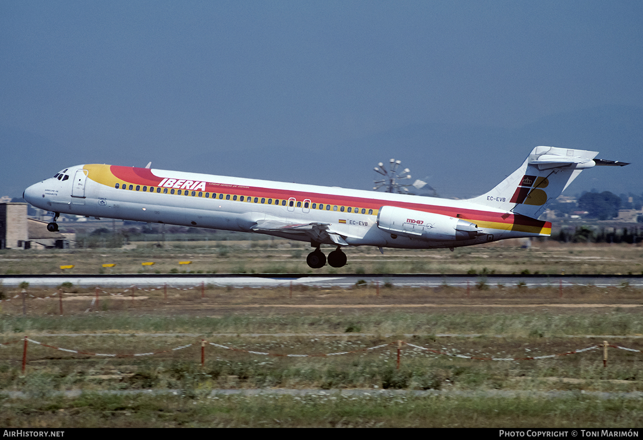 Aircraft Photo of EC-EVB | McDonnell Douglas MD-87 (DC-9-87) | Iberia | AirHistory.net #107923