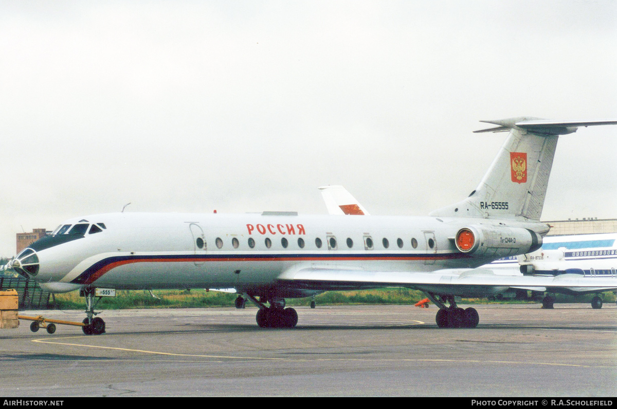 Aircraft Photo of RA-65555 | Tupolev Tu-134A-3 | Rossiya - Russian Airlines | AirHistory.net #108010