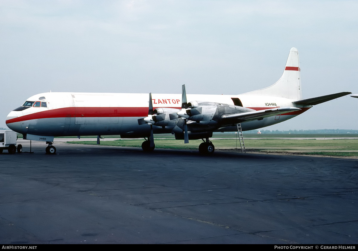 Aircraft Photo of N344HA | Lockheed L-188A(F) Electra | Zantop International Airlines | AirHistory.net #108096