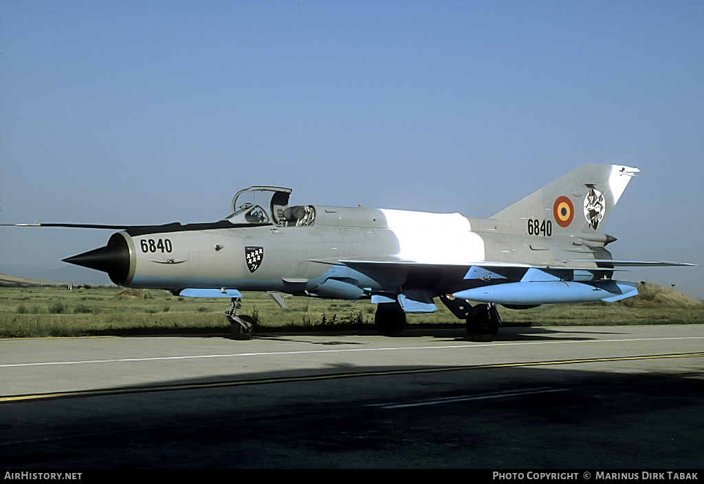 Aircraft Photo of 6840 | Mikoyan-Gurevich MiG-21MF-75 Lancer C | Romania - Air Force | AirHistory.net #108112