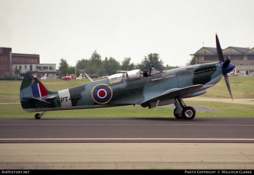 Aircraft Photo of G-CTIX / PT462 | Supermarine 509 Spitfire T9 | UK - Air Force | AirHistory.net #108259