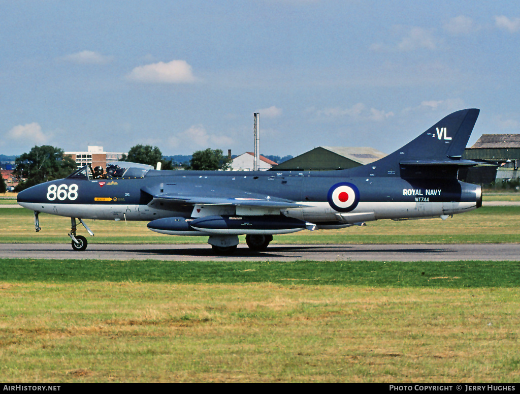 Aircraft Photo of WT744 | Hawker Hunter GA11 | UK - Navy | AirHistory.net #108277