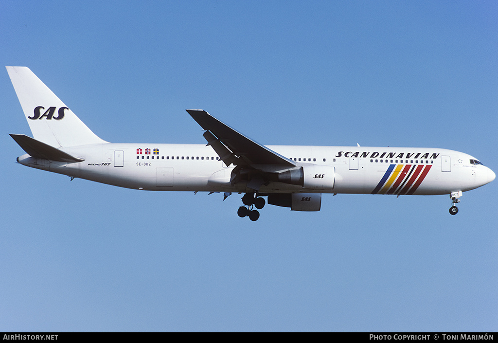 Aircraft Photo of SE-DKZ | Boeing 767-3Y0/ER | Scandinavian Airlines - SAS | AirHistory.net #108425