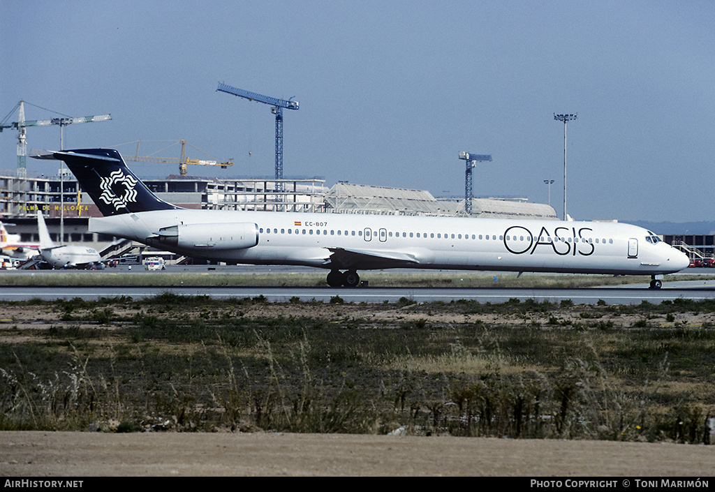 Aircraft Photo of EC-807 | McDonnell Douglas MD-83 (DC-9-83) | Oasis International Airlines | AirHistory.net #108438