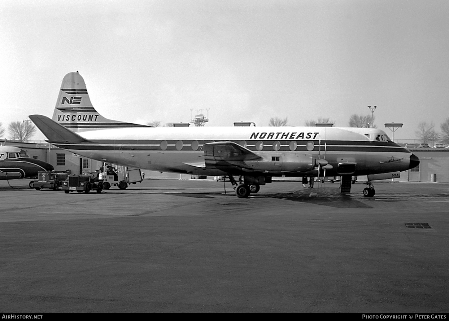 Aircraft Photo of N6594C | Vickers 745D Viscount | Northeast Airlines | AirHistory.net #108464