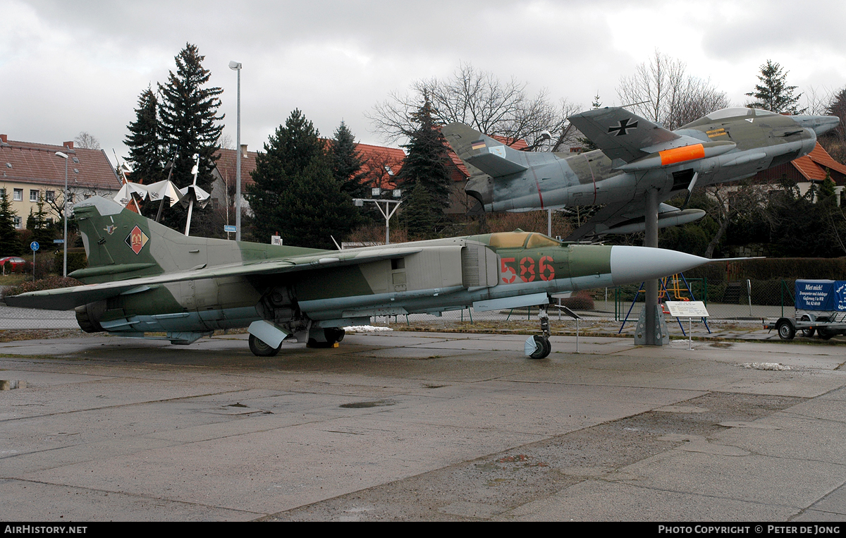 Aircraft Photo of 586 | Mikoyan-Gurevich MiG-23MF | East Germany - Air Force | AirHistory.net #108475