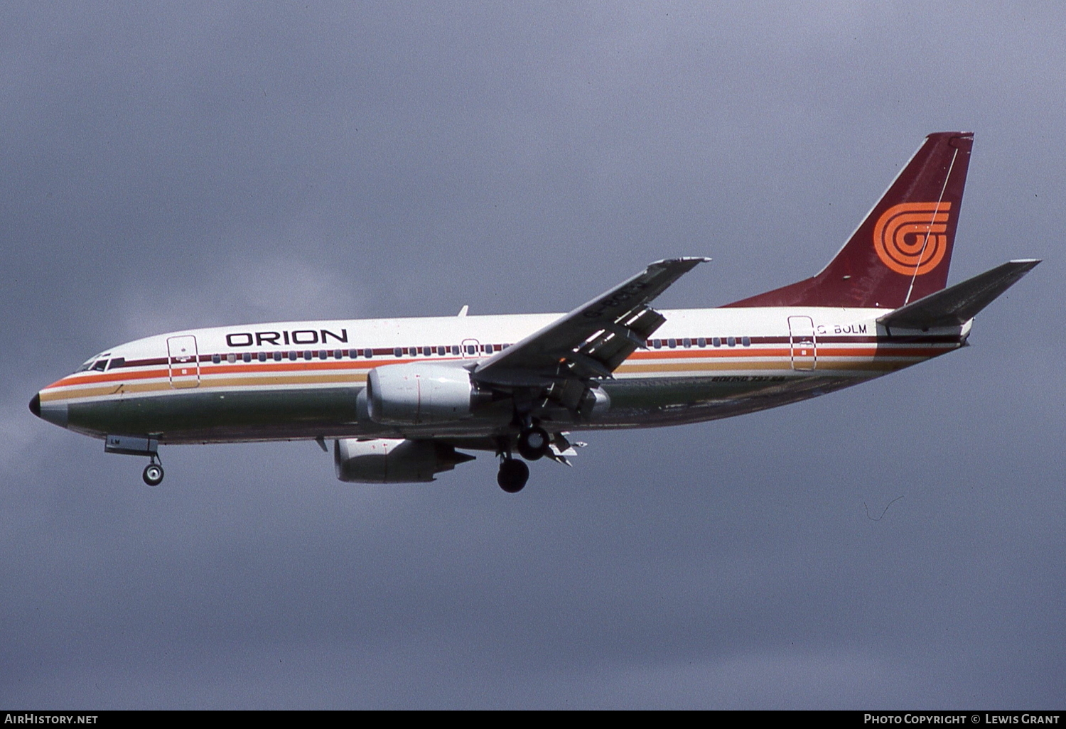 Aircraft Photo of G-BOLM | Boeing 737-3T0 | Orion Airways | AirHistory.net #108478