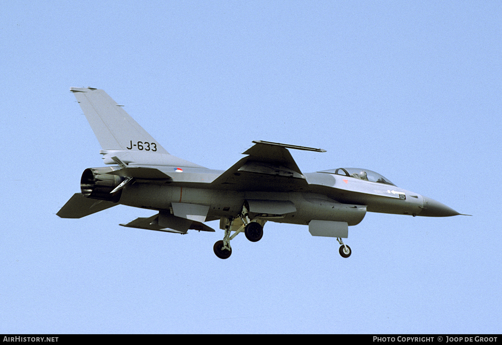 Aircraft Photo of J-633 | General Dynamics F-16A Fighting Falcon | Netherlands - Air Force | AirHistory.net #108490