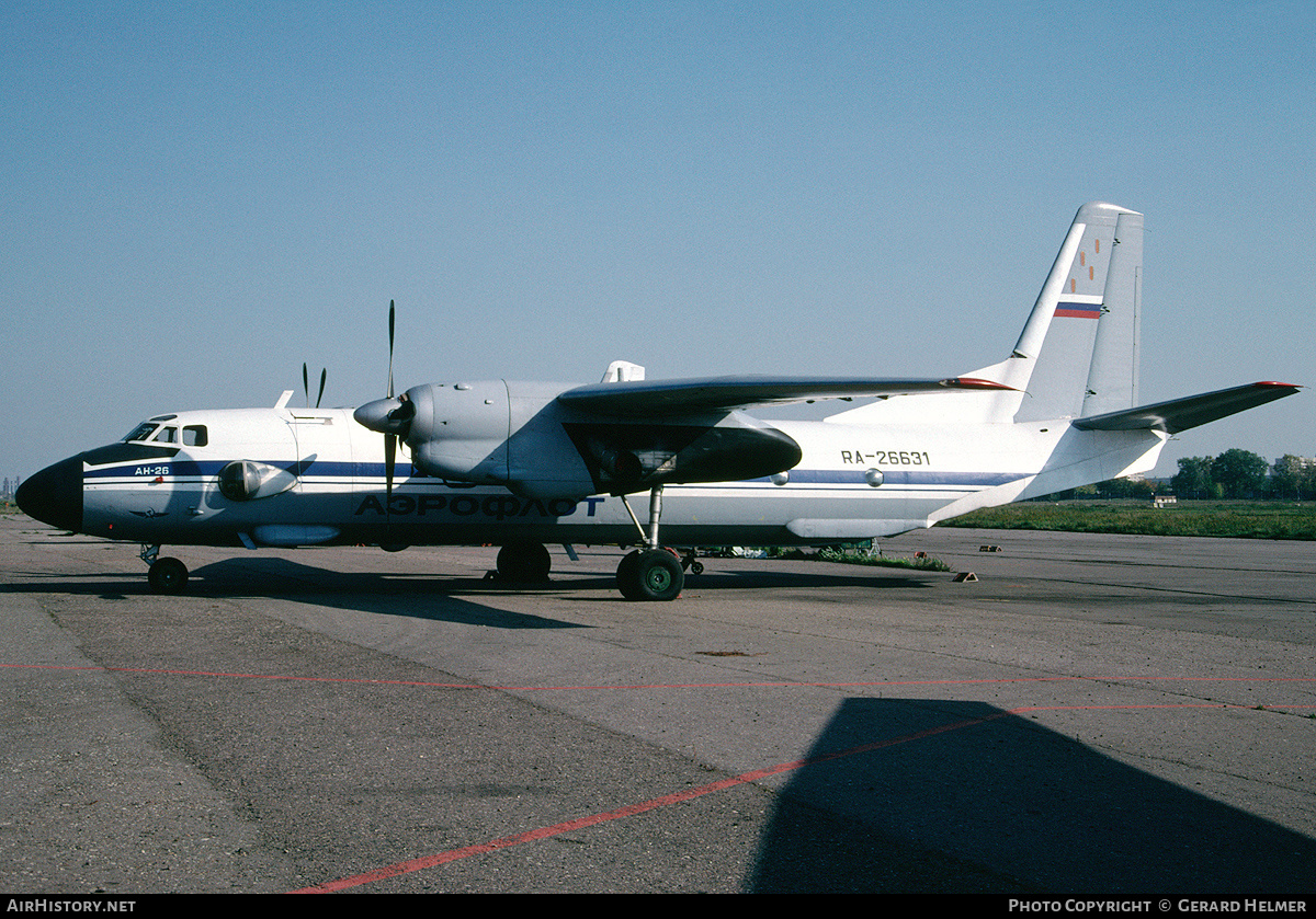 Aircraft Photo of RA-26631 | Antonov An-26ASLK | Aeroflot | AirHistory.net #108603