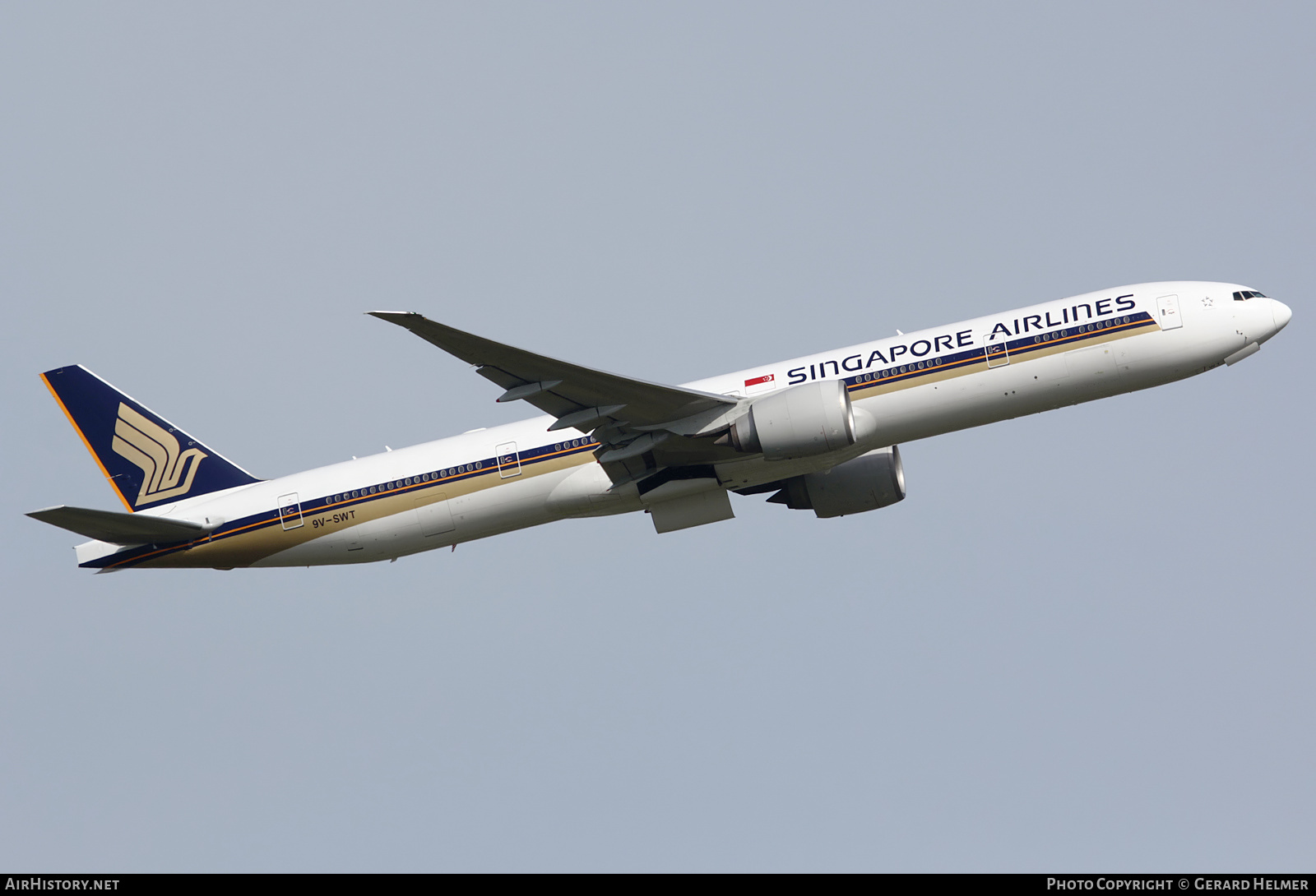 Aircraft Photo of 9V-SWT | Boeing 777-312/ER | Singapore Airlines | AirHistory.net #108625