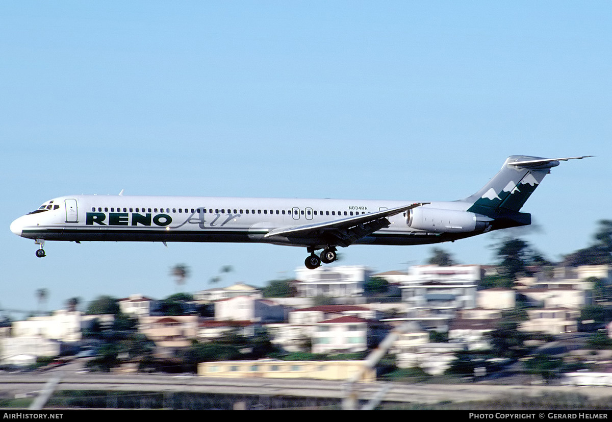 Aircraft Photo of N834RA | McDonnell Douglas MD-83 (DC-9-83) | Reno Air | AirHistory.net #108633