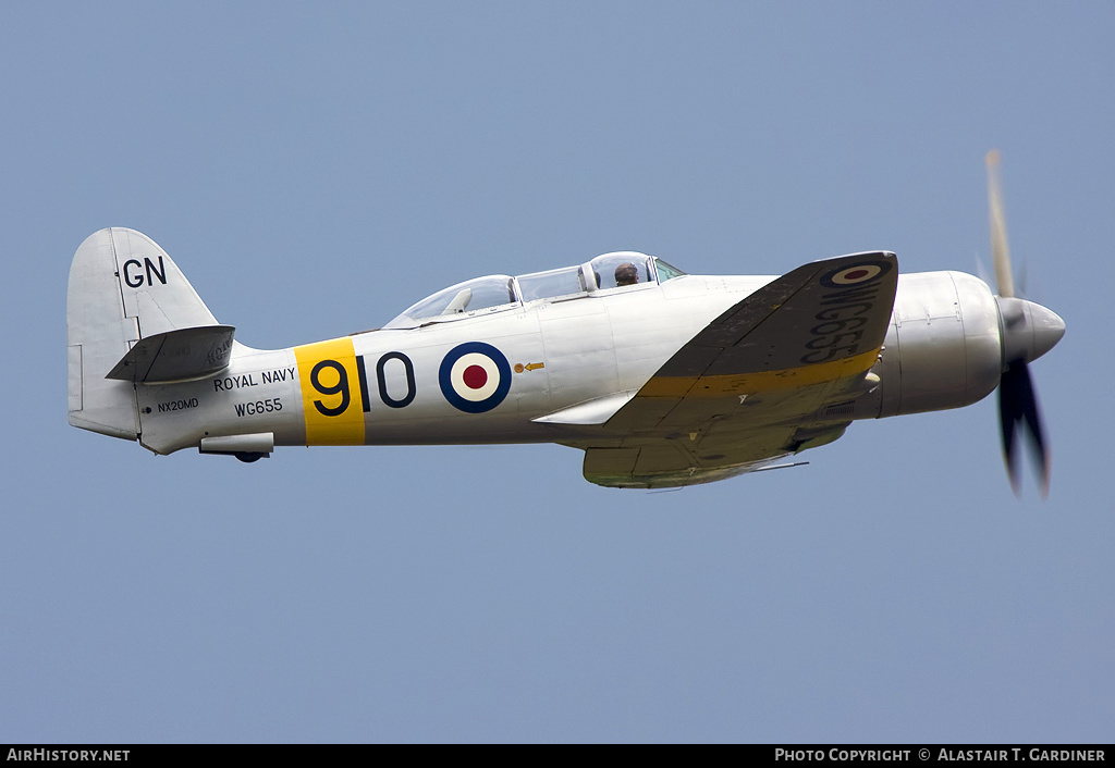 Aircraft Photo of N20MD / NX20MD / WG655 | Hawker Sea Fury T20 | UK - Navy | AirHistory.net #108661