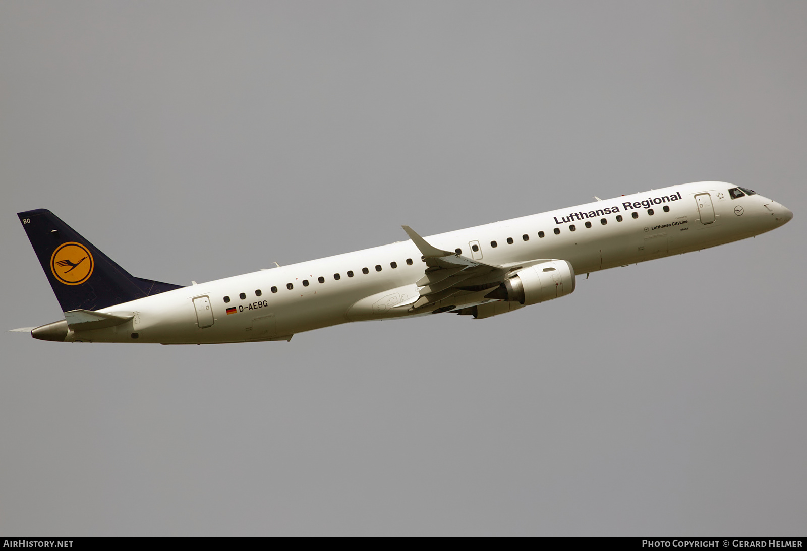 Aircraft Photo of D-AEBG | Embraer 195LR (ERJ-190-200LR) | Lufthansa Regional | AirHistory.net #108754