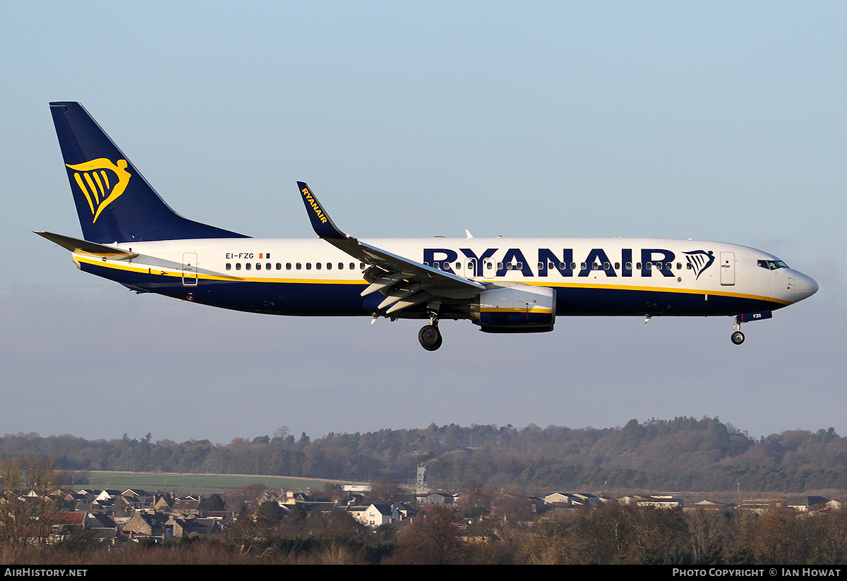 Aircraft Photo of EI-FZG | Boeing 737-800 | Ryanair | AirHistory.net #108789