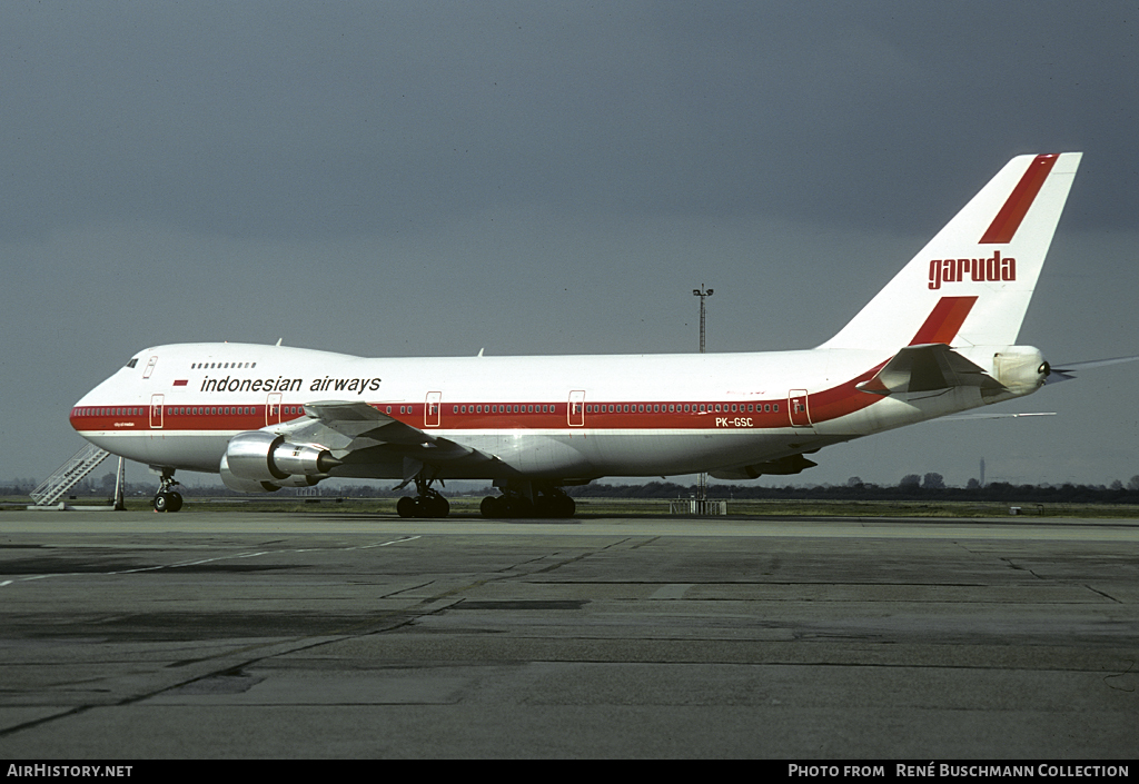 Aircraft Photo of PK-GSC | Boeing 747-2U3B | Garuda Indonesian Airways | AirHistory.net #108854