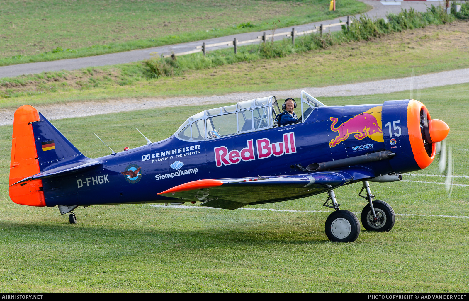 Aircraft Photo of D-FHGK | North American AT-16 Harvard IIB | Red Bull | AirHistory.net #108866