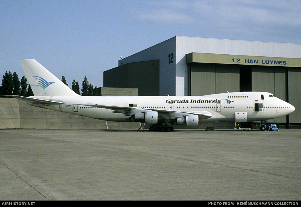 Aircraft Photo of N534AW | Boeing 747-206B | Garuda Indonesia | AirHistory.net #108868