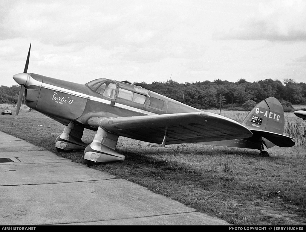 Aircraft Photo of G-AEYC | Percival P.10 Vega Gull | AirHistory.net #108879