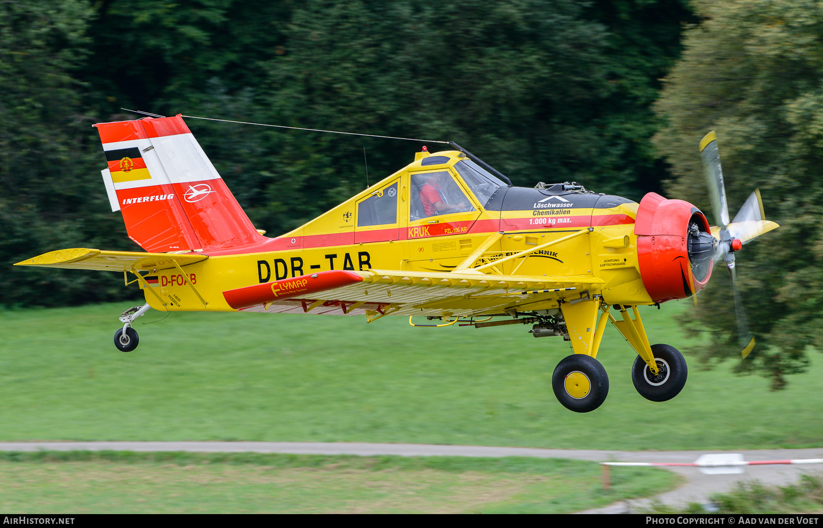 Aircraft Photo of D-FOAB / DDR-TAB | PZL-Okecie PZL-106AR Kruk | Gehling Flugtechnik | Interflug | AirHistory.net #108886