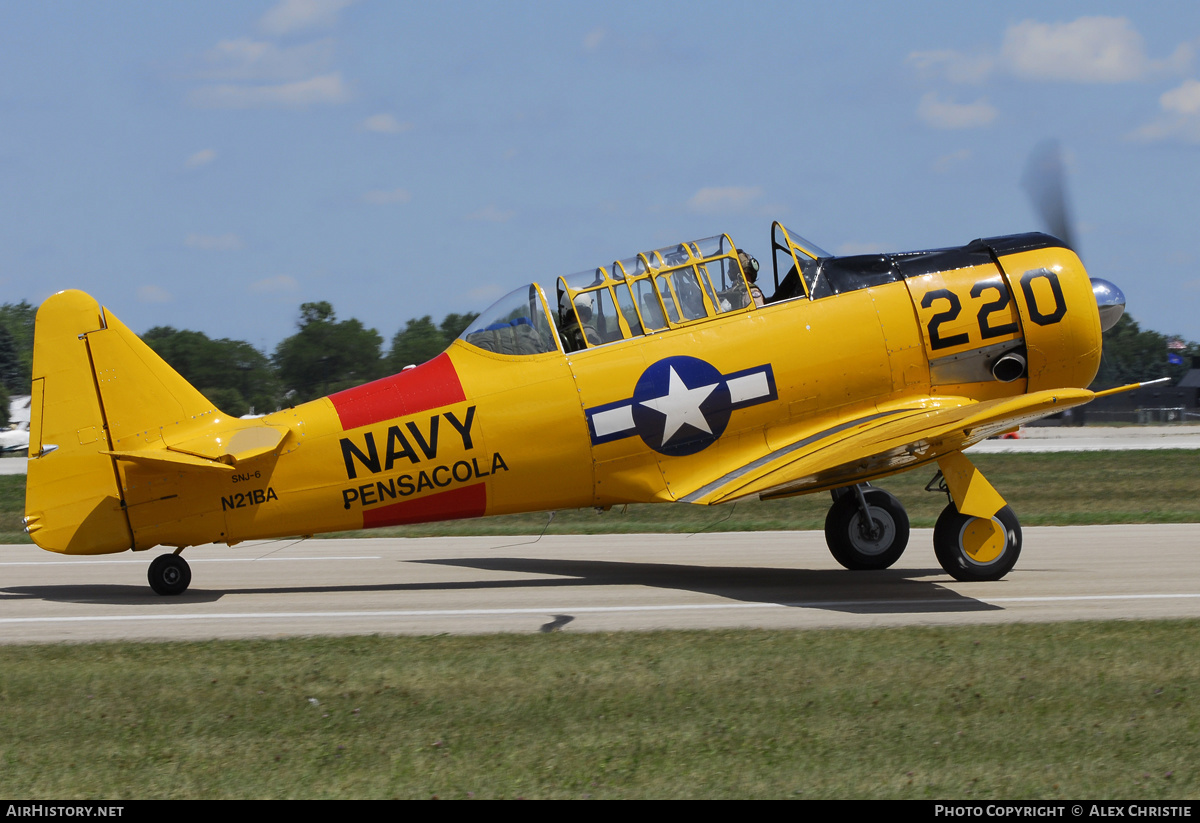 Aircraft Photo of N21BA | North American SNJ-6 Texan | USA - Navy | AirHistory.net #108892