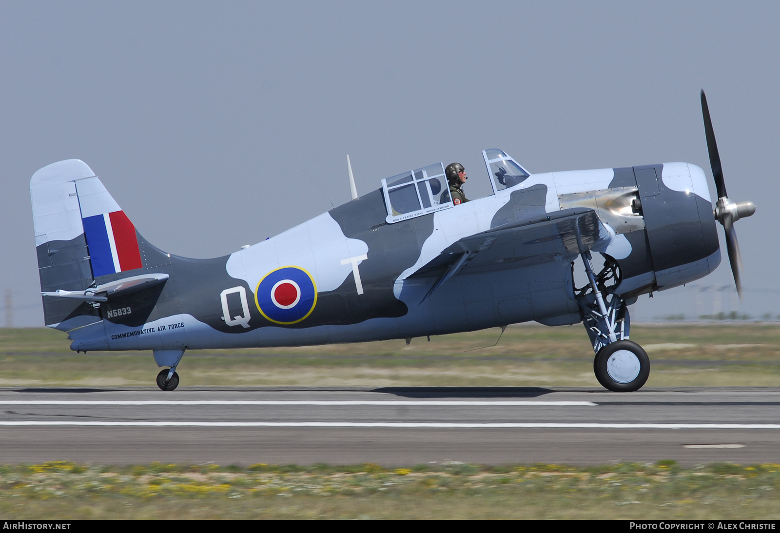 Aircraft Photo of N5833 | Grumman FM-2 Wildcat | Commemorative Air Force | UK - Navy | AirHistory.net #108894