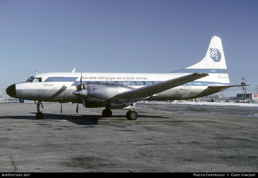 Aircraft Photo of C-GFHF | Convair 580 | Société d'Énergie de la Baie James | AirHistory.net #108968