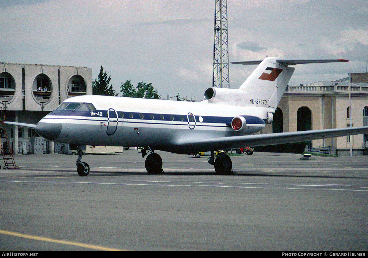 Aircraft Photo of 4L-87370 | Yakovlev Yak-40 | AirHistory.net #109014