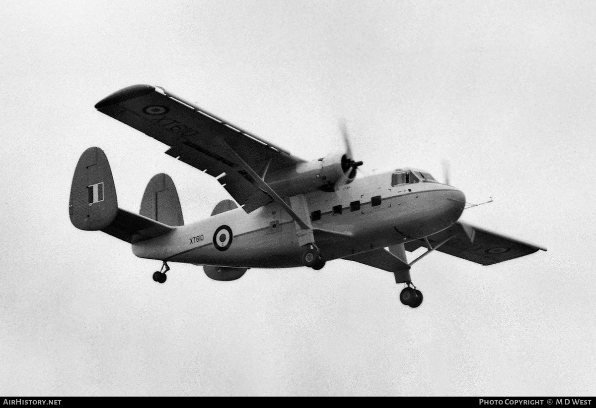 Aircraft Photo of XT610 | Scottish Aviation Twin Pioneer CC.2 | UK - Air Force | AirHistory.net #109015