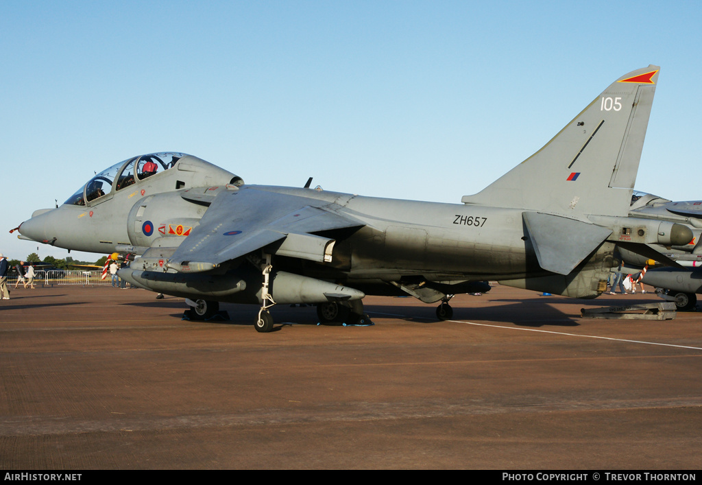 Aircraft Photo of ZH657 | British Aerospace Harrier T12 | UK - Air Force | AirHistory.net #109044