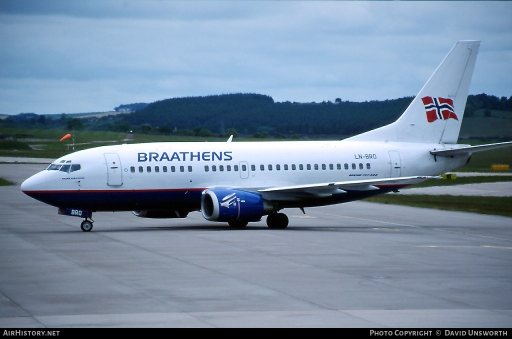 Aircraft Photo of LN-BRO | Boeing 737-505 | Braathens | AirHistory.net #109050