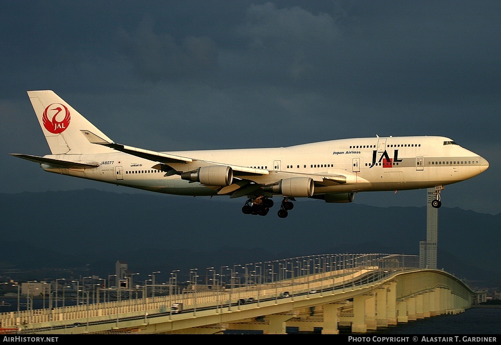 Aircraft Photo of JA8077 | Boeing 747-446 | Japan Airlines - JAL | AirHistory.net #109093