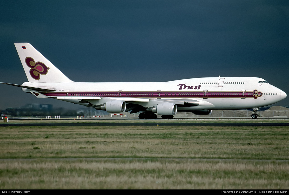 Aircraft Photo of HS-TGJ | Boeing 747-4D7 | Thai Airways International | AirHistory.net #109112