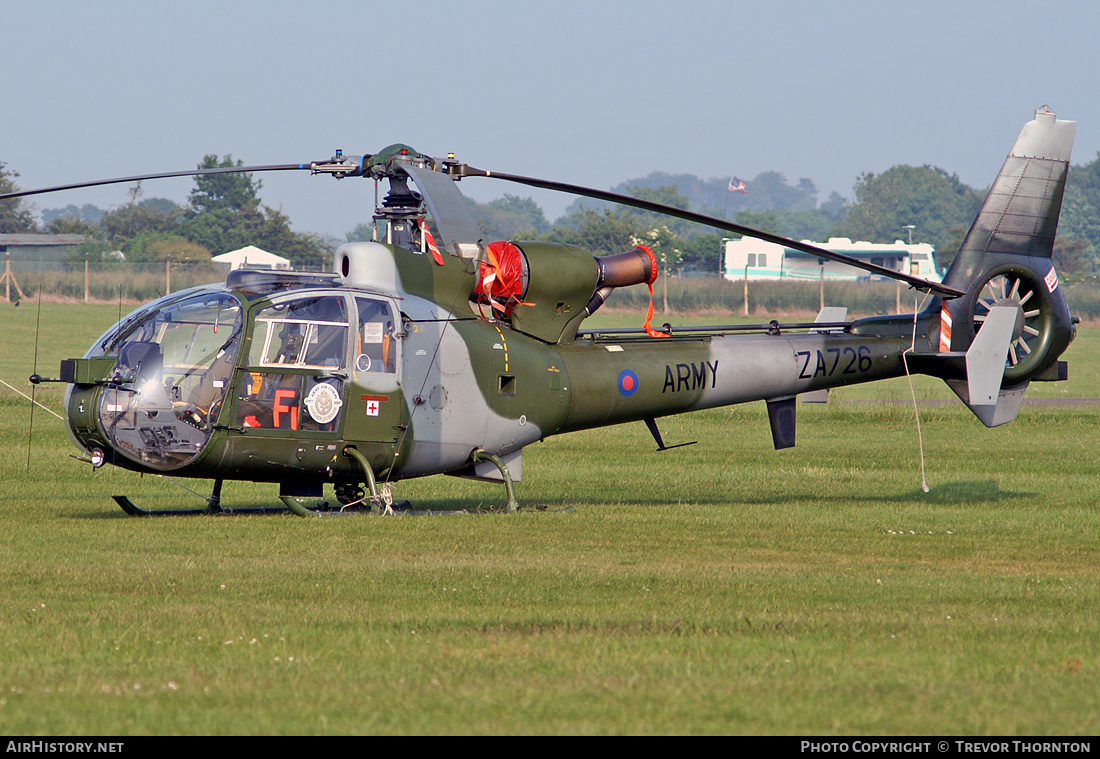 Aircraft Photo of ZA726 | Aerospatiale SA-341B Gazelle AH1 | UK - Army | AirHistory.net #109162
