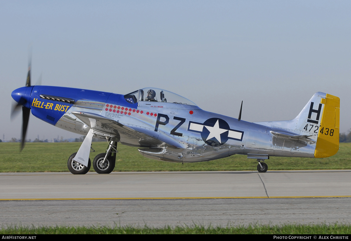 Aircraft Photo of N7551T / 472438 | North American P-51D Mustang | USA - Air Force | AirHistory.net #109164