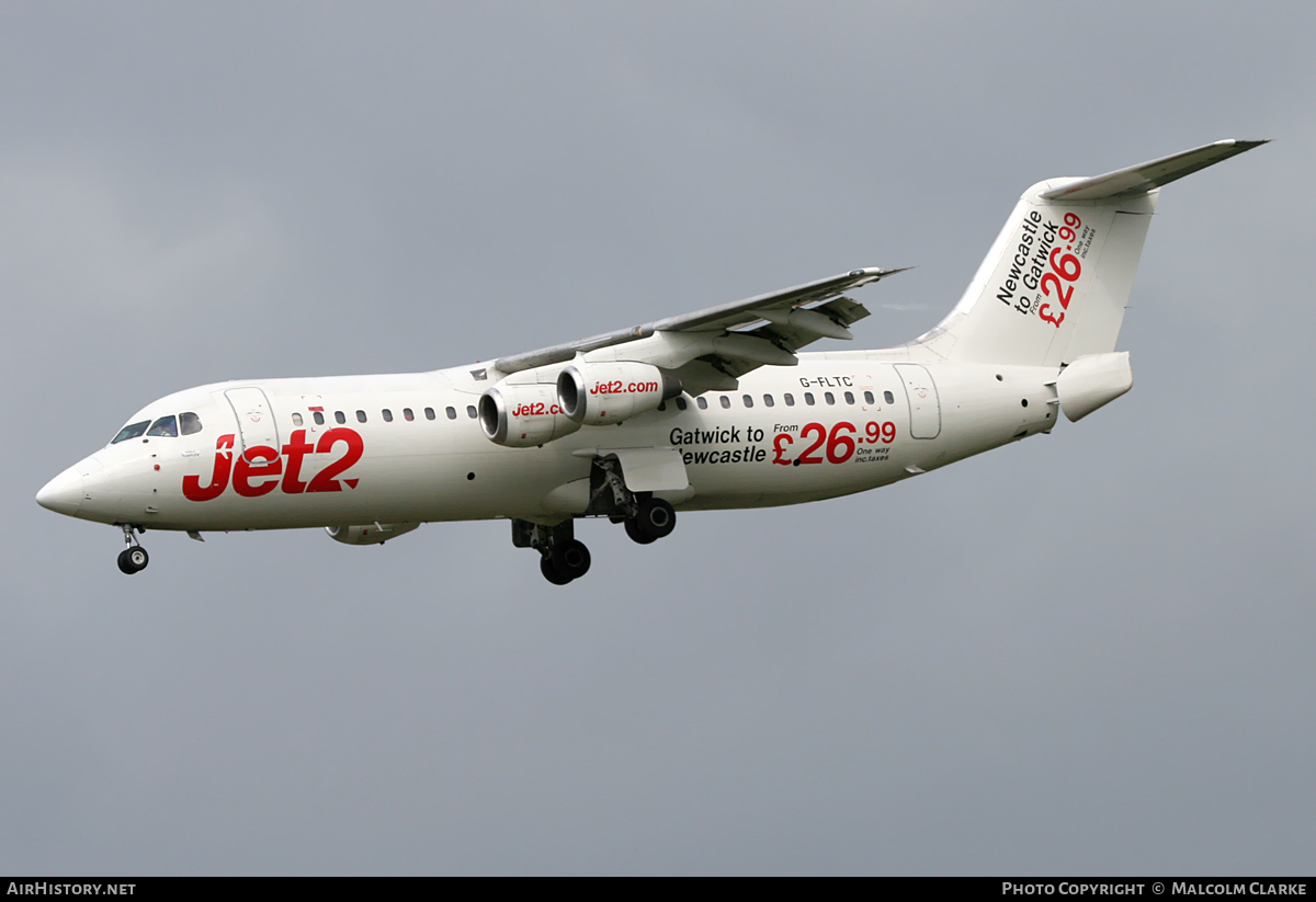 Aircraft Photo of G-FLTC | British Aerospace BAe-146-300 | Jet2 | AirHistory.net #109176