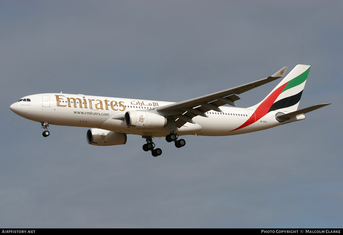 Aircraft Photo of A6-EAC | Airbus A330-243 | Emirates | AirHistory.net #109227
