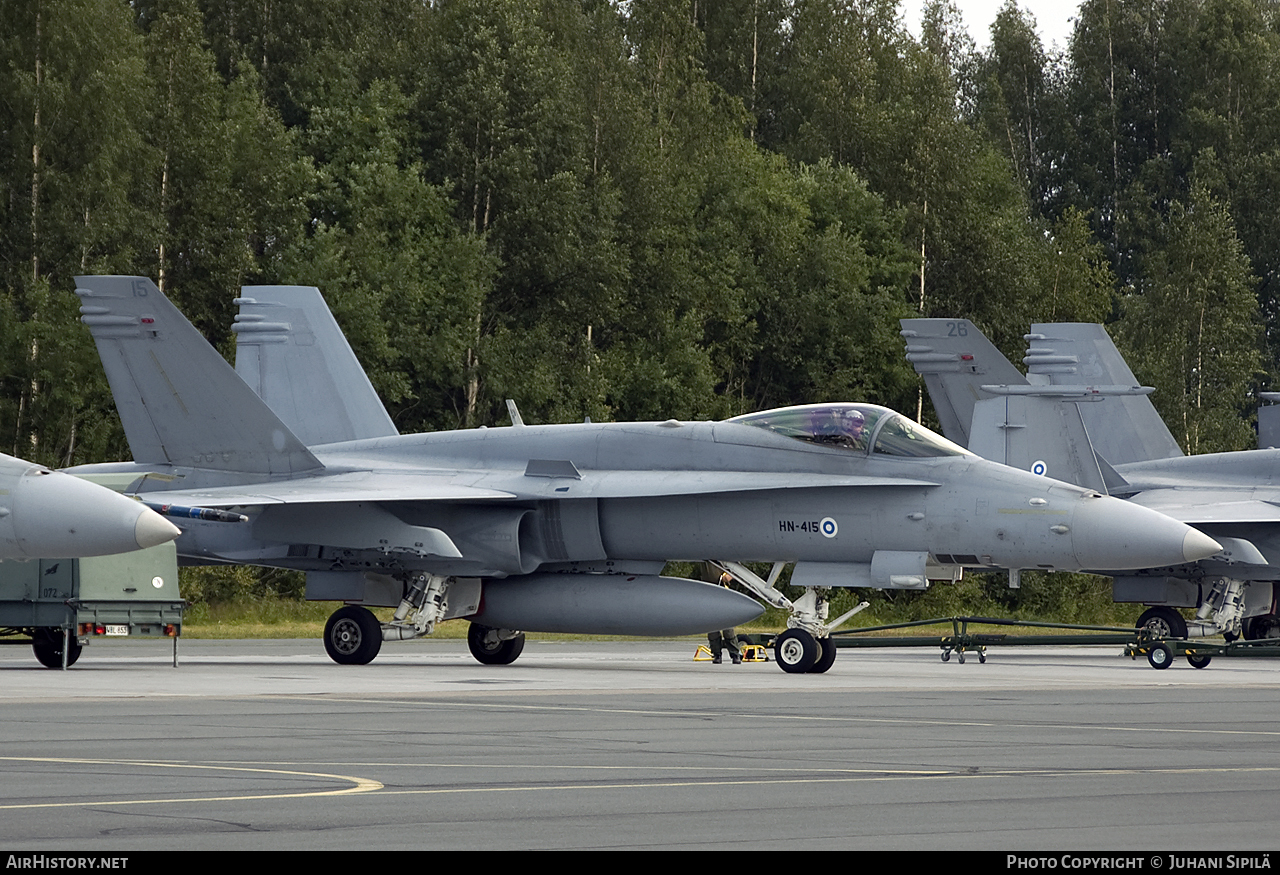 Aircraft Photo of HN-415 | McDonnell Douglas F/A-18C Hornet | Finland - Air Force | AirHistory.net #109250