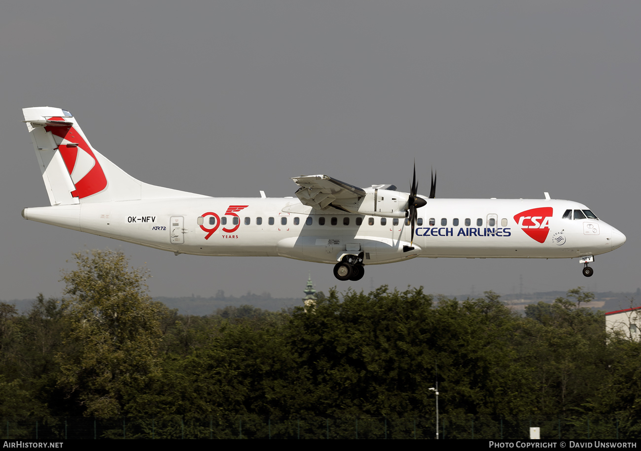 Aircraft Photo of OK-NFV | ATR ATR-72-500 (ATR-72-212A) | ČSA - Czech Airlines | AirHistory.net #109287