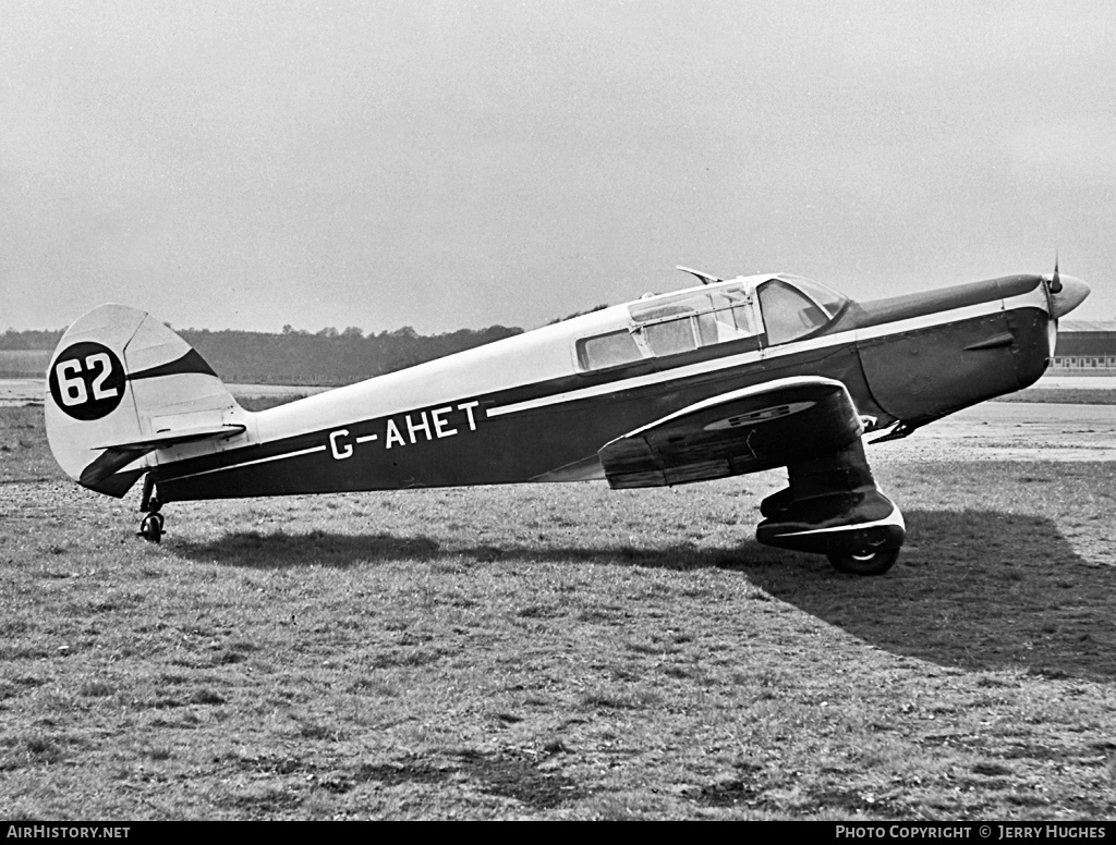 Aircraft Photo of G-AHET | Percival P.10C Vega Gull | AirHistory.net #109305