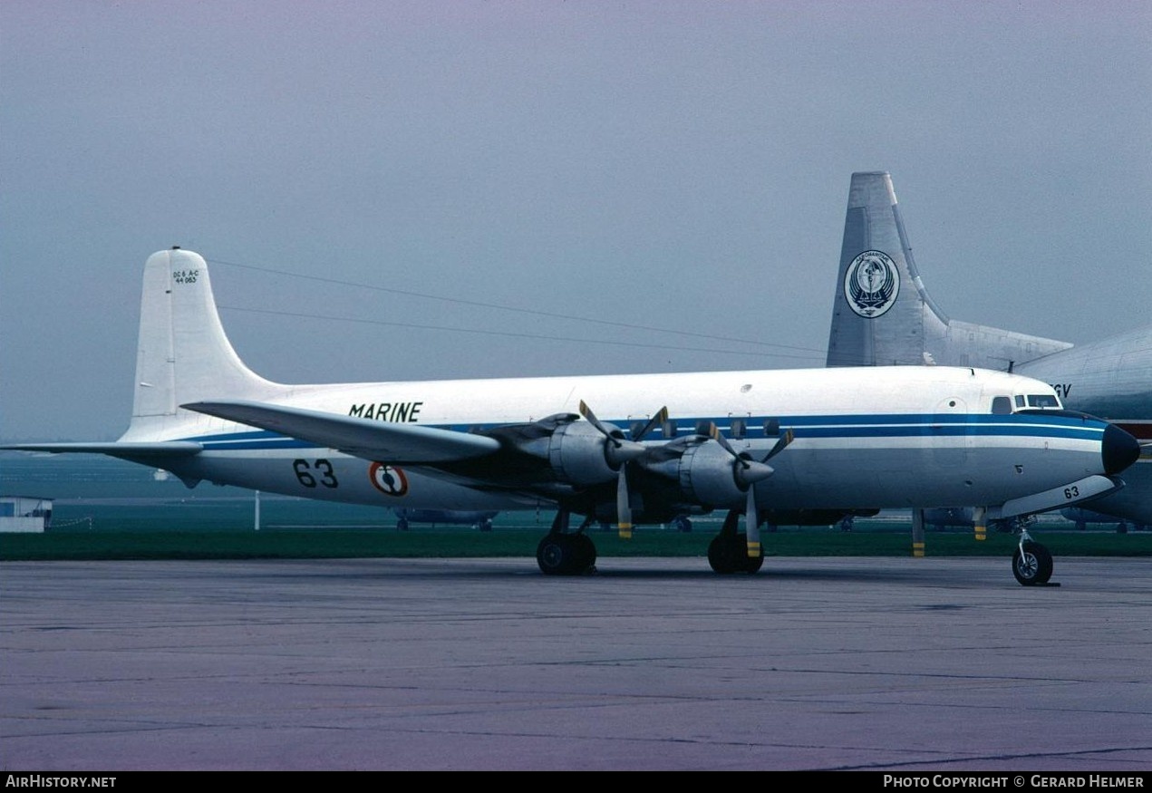Aircraft Photo of 44063 | Douglas DC-6A(C) | France - Navy | AirHistory.net #109317