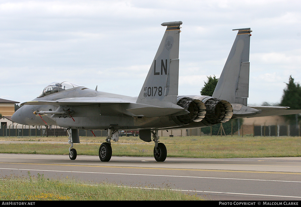 Aircraft Photo of 86-0178 / AF86-0178 | McDonnell Douglas F-15C Eagle | USA - Air Force | AirHistory.net #109320
