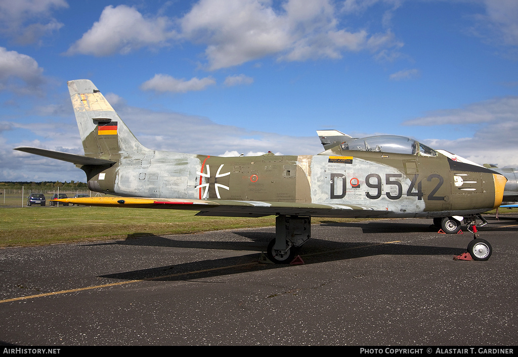 Aircraft Photo of D-9542 | Canadair CL-13B Sabre 6 | Germany - Air Force | AirHistory.net #109354