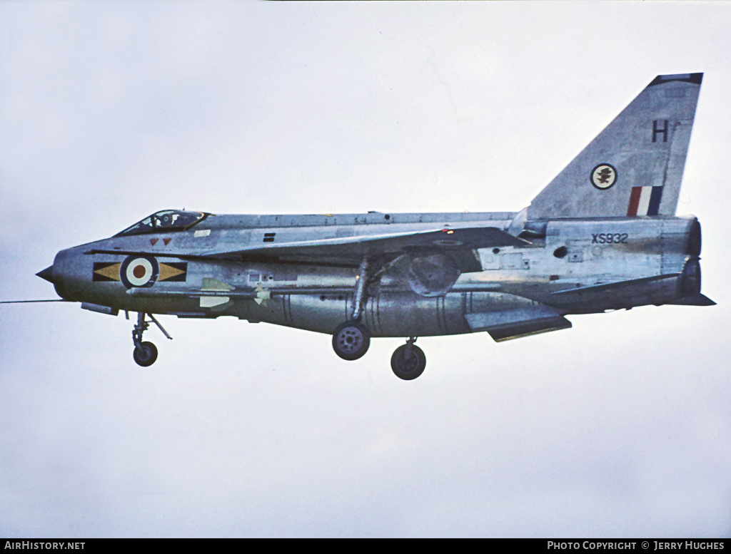 Aircraft Photo of XS932 | English Electric Lightning F6 | UK - Air Force | AirHistory.net #109364