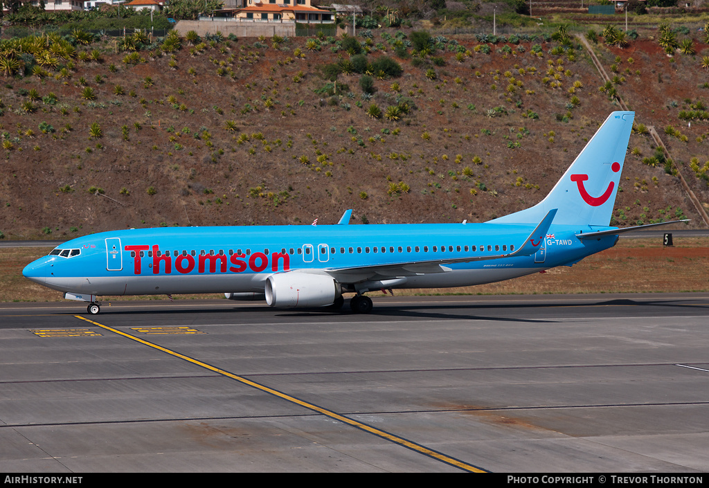Aircraft Photo of G-TAWD | Boeing 737-8K5 | Thomson Airways | AirHistory.net #109378