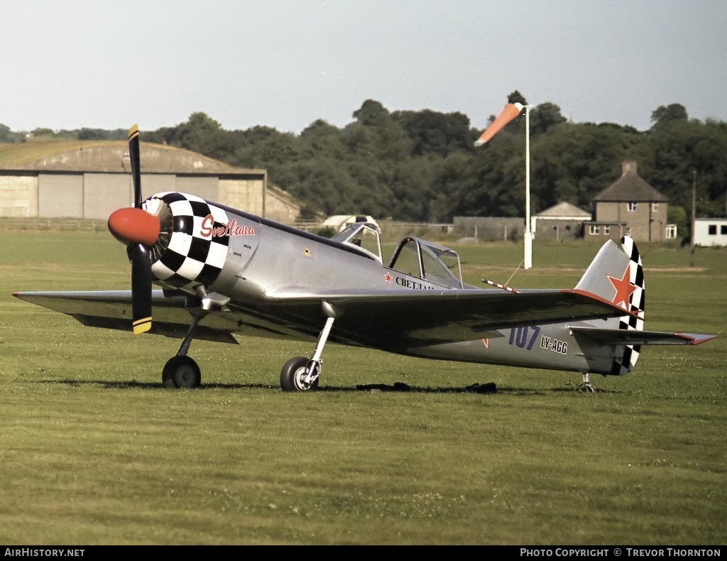 Aircraft Photo of LY-AGG | Yakovlev Yak-50 | Soviet Union - Air Force | AirHistory.net #109399