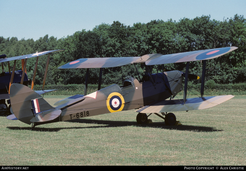 Aircraft Photo of G-ANKT / T6818 | De Havilland D.H. 82A Tiger Moth II | UK - Air Force | AirHistory.net #109414